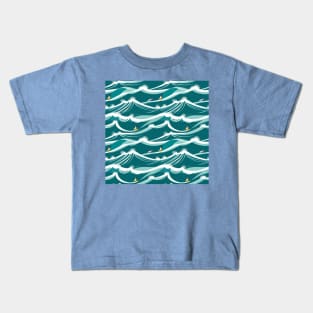 Minimalist Wave and Surf Kids T-Shirt